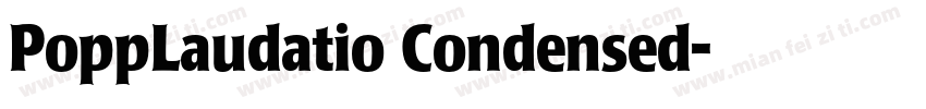 PoppLaudatio Condensed字体转换